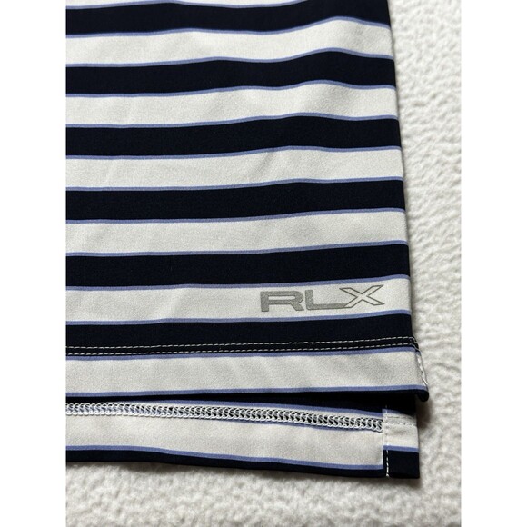 Baltimore Miami Coral Gables RLX Ralph Lauren Golf Polo Shirt Size Medium Stripe - Picture 5 of 10